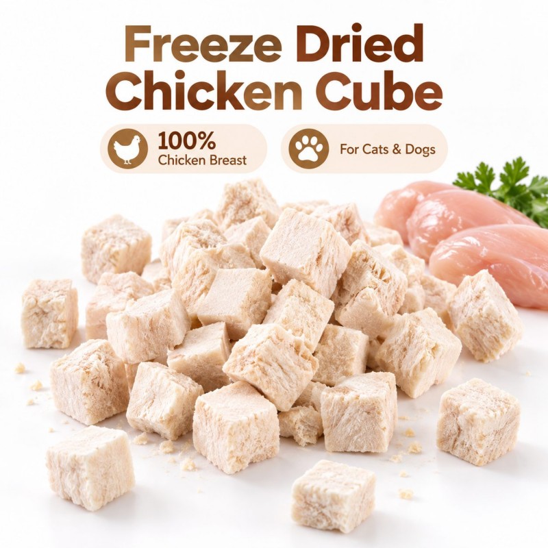 Freeze-Dried Chicken Cubes Cat & Dog Treats