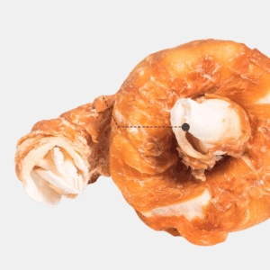 Premium Chicken-Wrapped Rawhide Donut Dog Chews